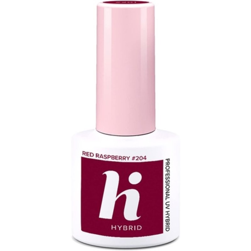 Hi Hybrid 204 Red Raspberry UV Gel Nail Polish 5ml