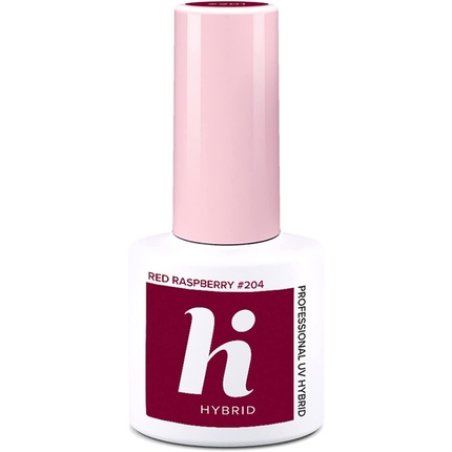 Hi Hybrid 204 Red Raspberry UV Gel Nail Polish 5ml
