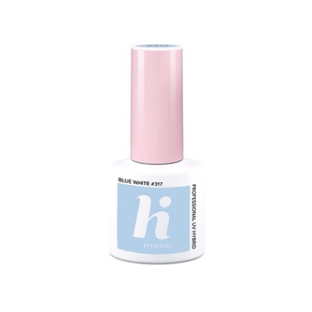 HI HYBRID 317 Nail Polish Blue White 5ml