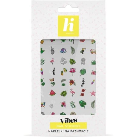 Hi-Hybrid Nail Sticker Vibes 3d Self-Adhesive Flowers Nail Stickers For