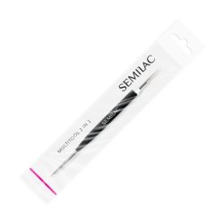 Semilac Multitool 2 in 1 Nail Design Tool Thin Brush and Ball Probe