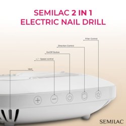 Semilac Electric Nail File No Dust 2in1