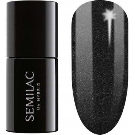 SEMILAC 394 Sparkling Midnight Date Nail UV Gel Polish 7ml