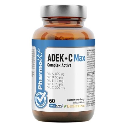 Pharmovit Adek C Max Complex Active Dietary Supplement 60 Capsules