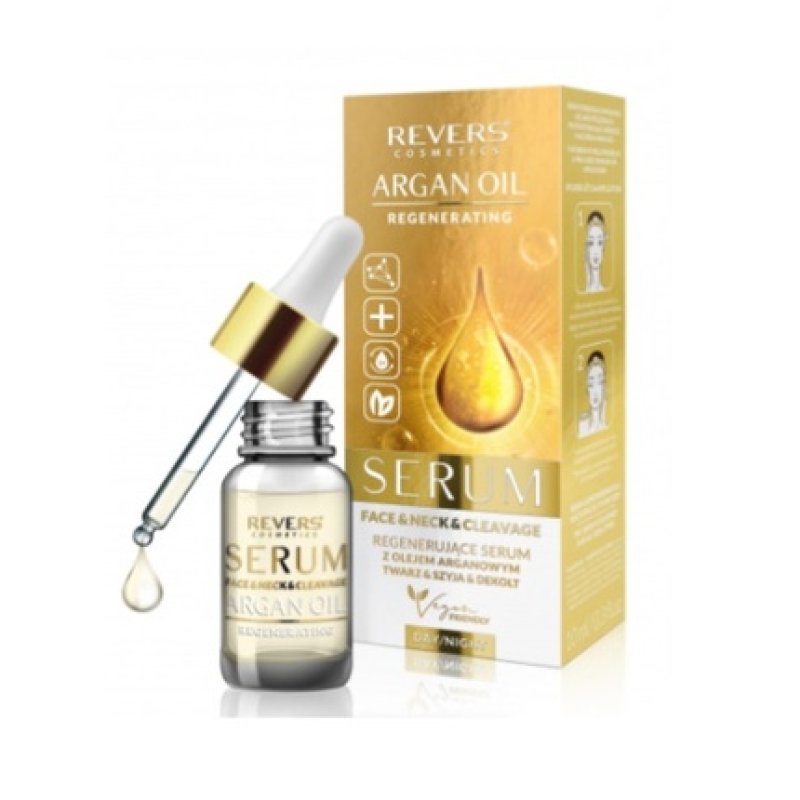 Revers Argan Oil Regenerating Serum for Daily Care of Face, Neck & Cleavage