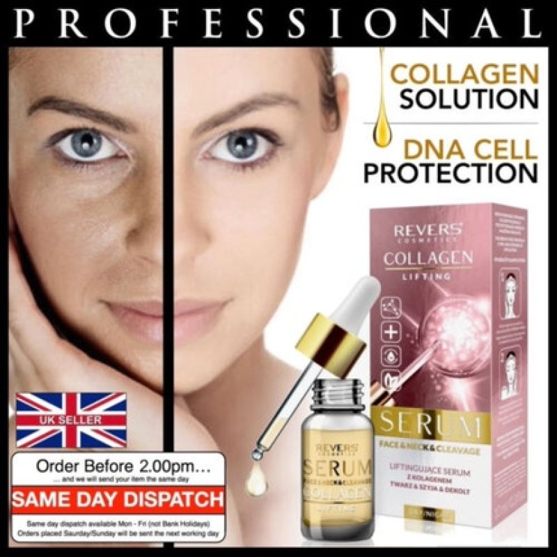 Professional Collagen Lifting Anti-Aging Facial Serum with Elastin and Green Tea