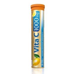 Activlab Vita C 1000mg Immune Support Effervescent Lemon Tablets - 20 Count