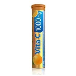 Activlab Pharma Effervescent Vitamin C 1000mg - Immune Support Antioxidant Boost, 20 Tablets