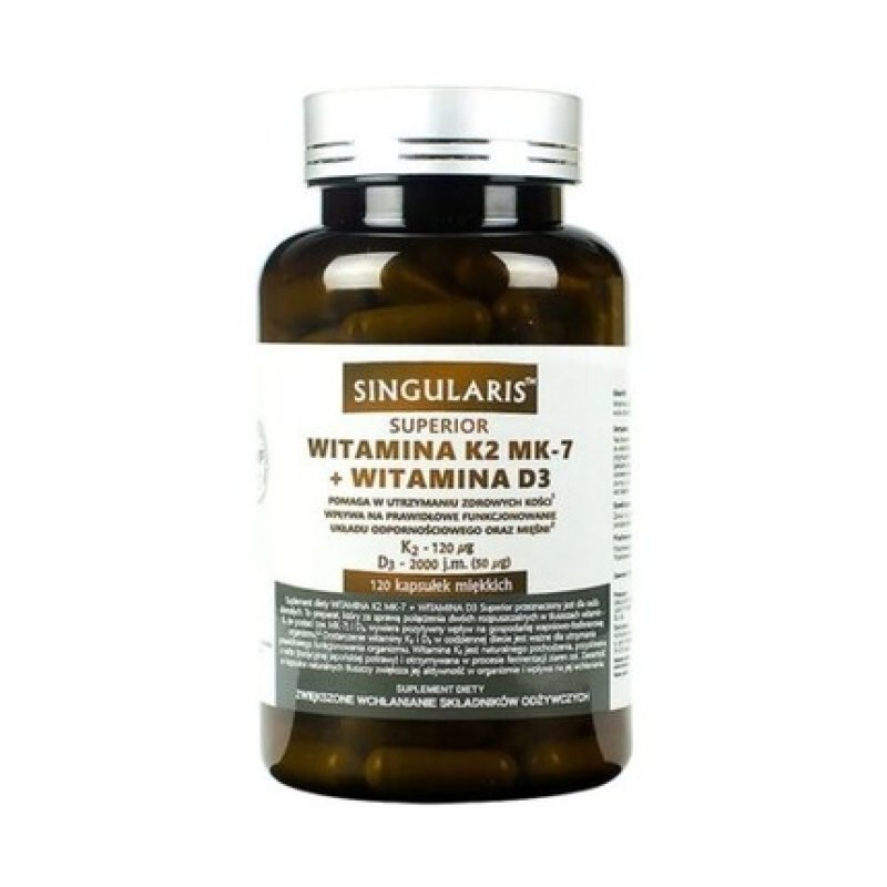 Singularis Vitamin K2 Mk-7 Vitamin D3 120 Soft Capsules
