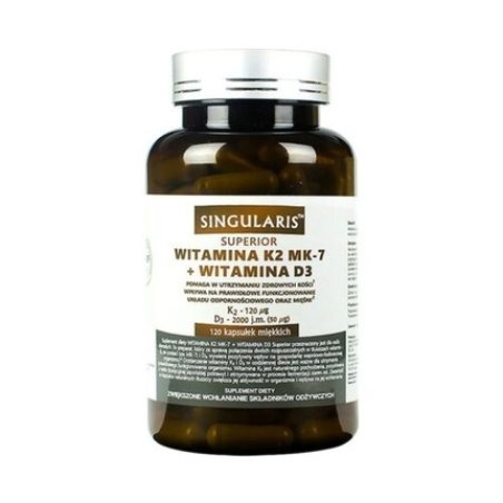 Singularis Vitamin K2 Mk-7 Vitamin D3 120 Soft Capsules