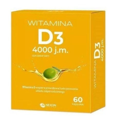 Nexon Pharma Ultra Strength Vitamin D3 - 4000 Iu, 60 Capsules