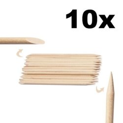 Neonail Rosewood Sticks for Nail Art 10 Pack 11.5cm