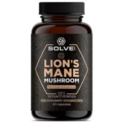 Solve Labs Lion's Mane Hericium Erinaceus Dietary Supplement 60 Capsules