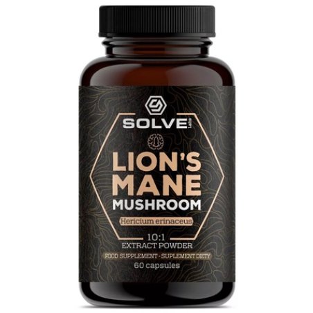 Solve Labs Lion's Mane Hericium Erinaceus Dietary Supplement 60 Capsules