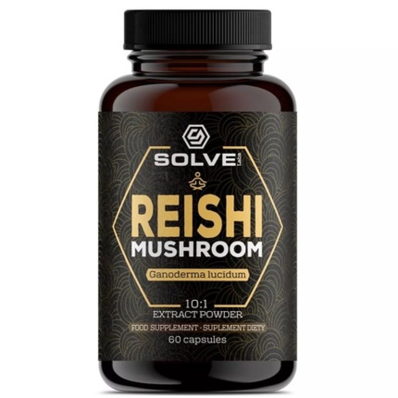 Solve Labs Reishi Mushroom Dietary Supplement 60 Capsules