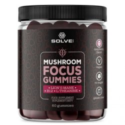 Solve Labs Mushroom Focus Gummies Dietary Supplement In Gummy Form 60 Pieces
