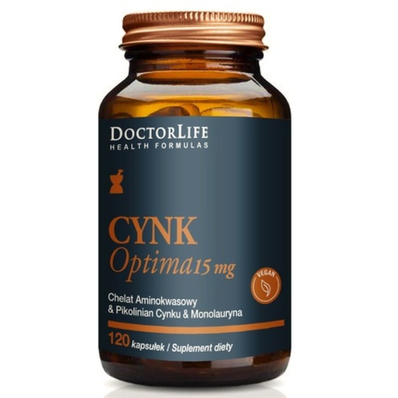 Doctor Life Zinc Optima 15mg Dietary Supplement - 120 Capsules