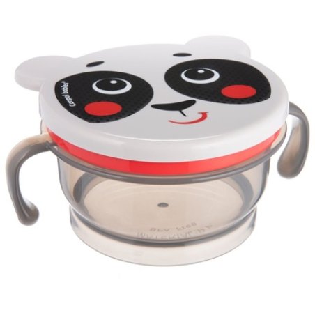 Little Snack Keeper Beige with Lid and Silicone Opening