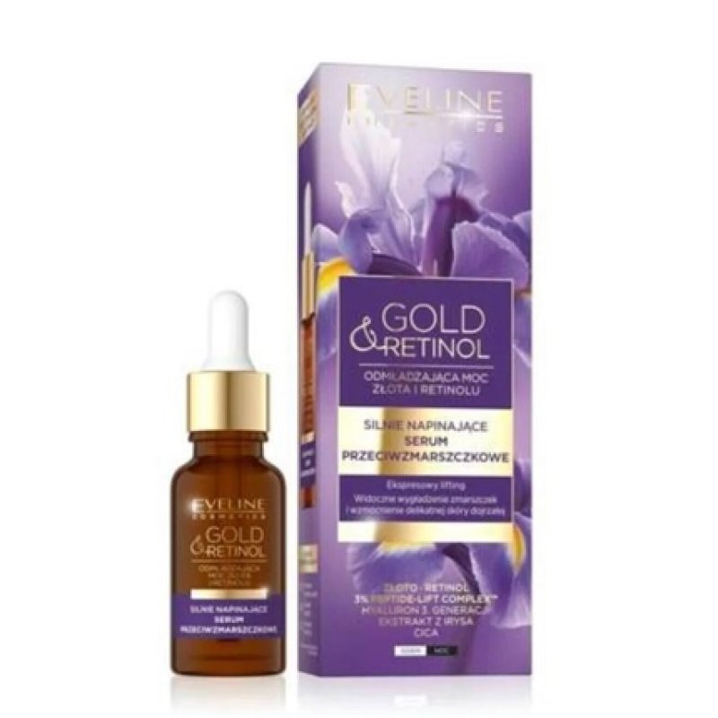 Eveline Gold & Retinol High Lifting Anti-Wrinkle Serum Day/Night 18ml