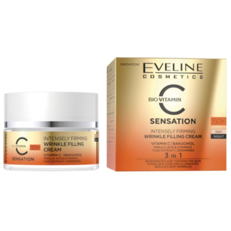 Eveline Sensation C Anti-Wrinkle Face Cream Day/Night Intensely Firming