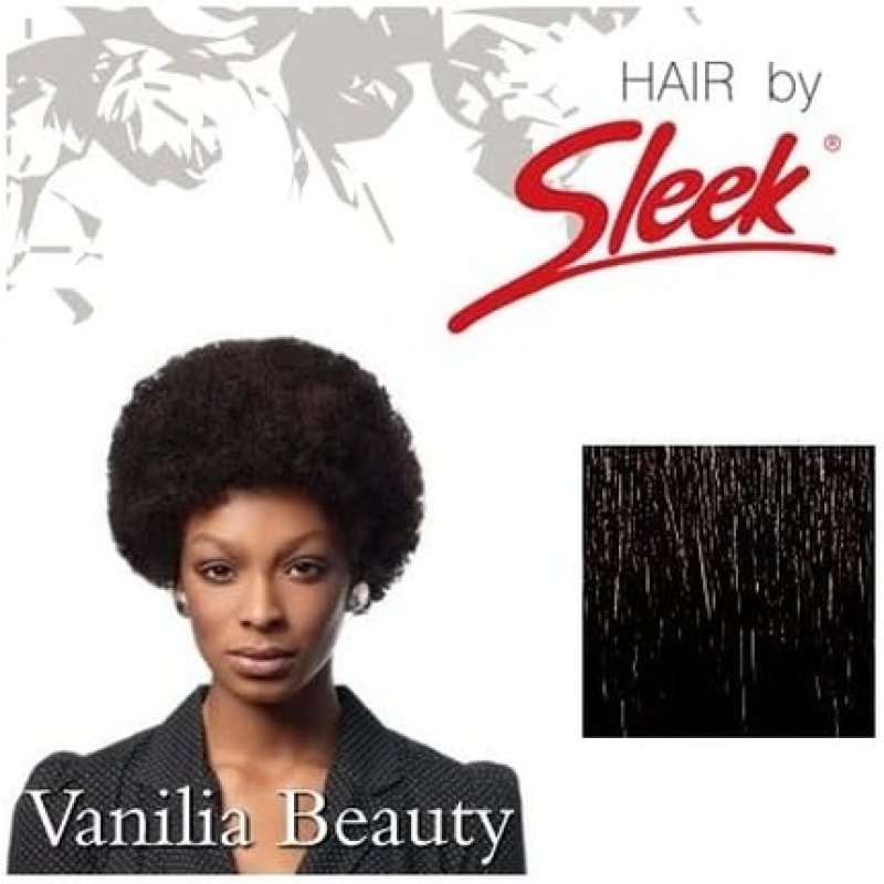 Human Hair Wigs Collection Sleek Afro Wig 4 Light Brown