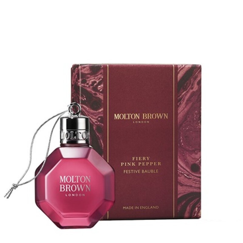 Molton Brown Fiery Pink Pepper Festive Bauble Bath And Shower Gel 75 Ml