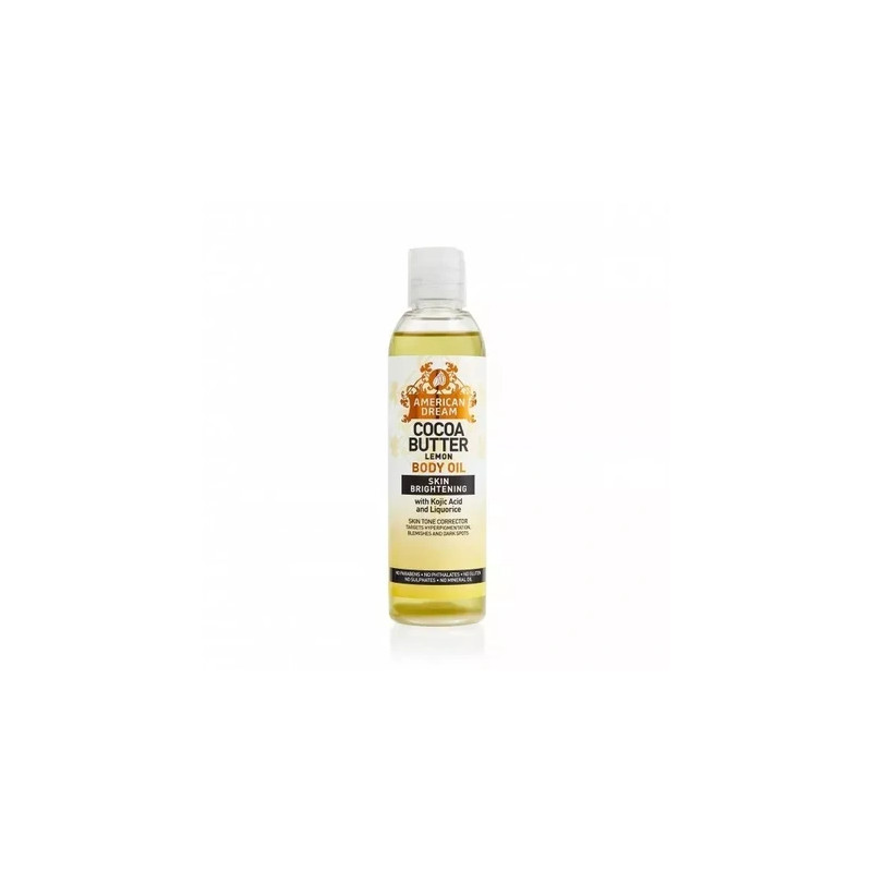 American Dream Lemon Body Oil Skin Brightening