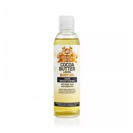 American Dream Lemon Body Oil Skin Brightening