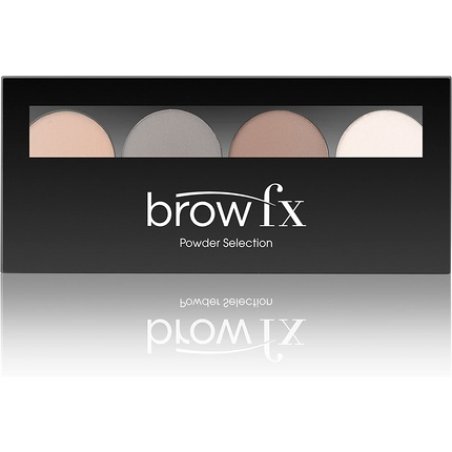 Brow FX Brow Powder Selection Complete Brow Styling Kit with 3 Shades and Luminating Highlighter Light-Medium