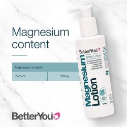 BetterYou Magnesium Body Lotion Nourishing Blend of Natural Zechstein Transdermal Magnesium and Shea Butter 180ml