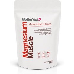 BetterYou Magnesium Muscle Mineral Bath Flakes Pure and Natural Source 1kg