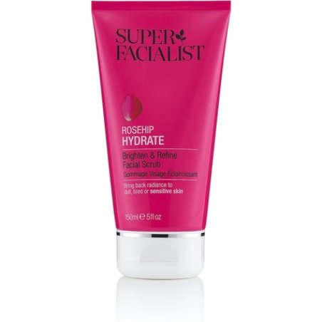 Super Facialist Rosehip Hydrate Brighten & Refine Face Scrub with Shea Butter & Cucumber Oil 150ml