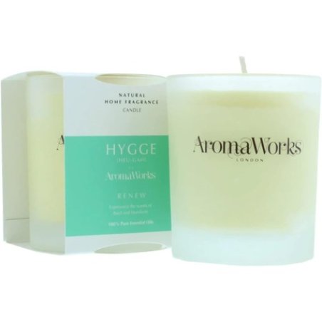 Aromaworks Aroma Works Hygge Renew Basil and Mandarin 220g Jar Candle