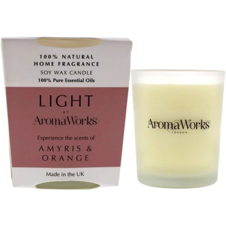 Aromaworks Light Candle Small - Amyris And Orange For Unisex 2.65 Oz Candle