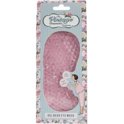 The Vintage Cosmetic Company Gel Bead Eye Mask with Adjustable Headband - Pink Design
