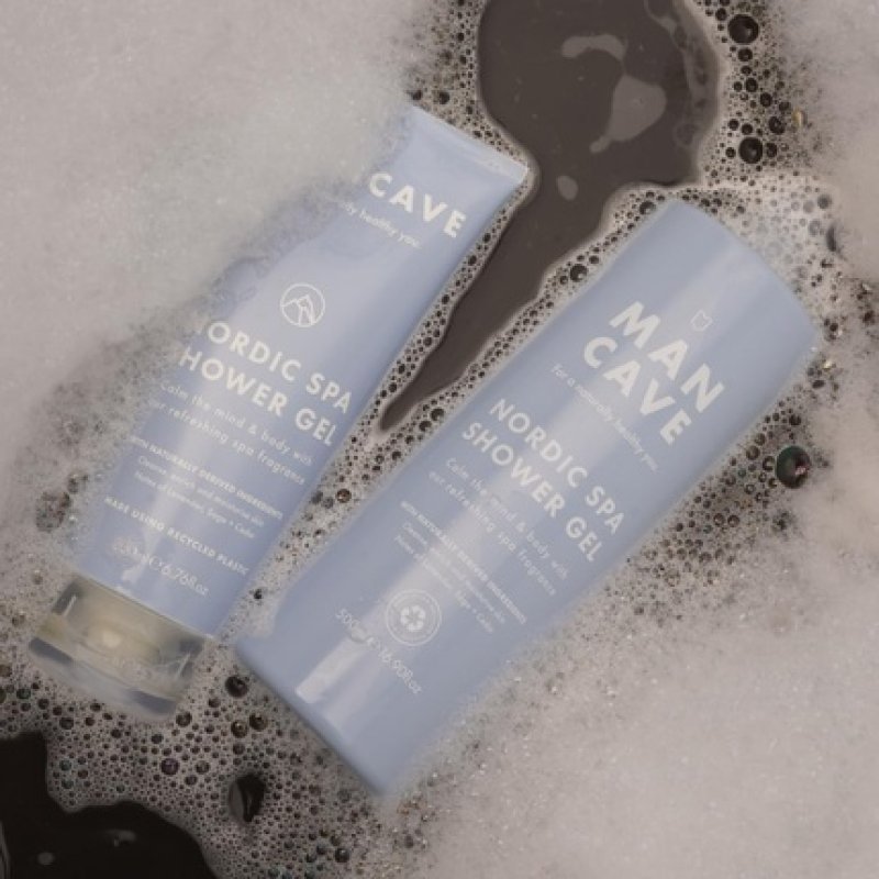 Mancave Nordic Spa Shower Gel for Men 500ml - Vegan with Natural Ingredients