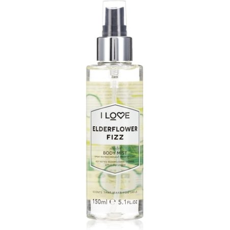I Love Elderflower Fizz Scented Body Mist with Natural Fruit