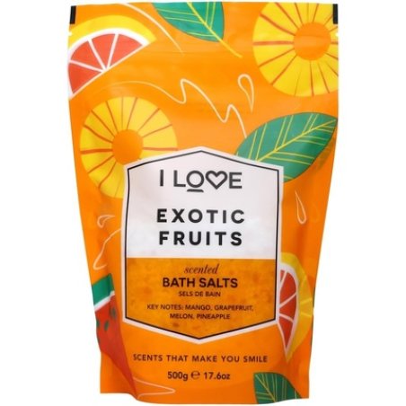 I Love Exotic Fruits Scented Bath Salts with 99% Naturally Derived Ingredients