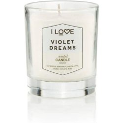 I Love Signature Violet Dreams Candle In Presentation Bag Delicate Fragrances