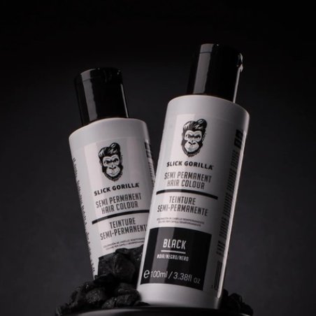 Slick Gorilla Vegan and Cruelty-Free Semi-Permanent Black Hair Colour 3.38 Fl