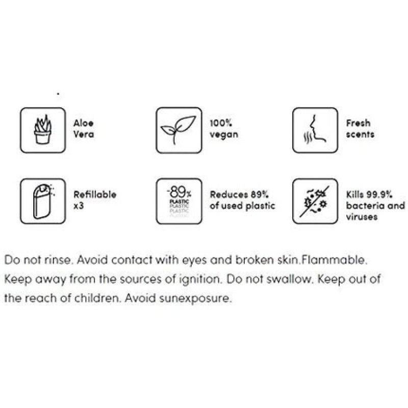 Haan Hand Sanitizer | Refill Bag For Haan Dispenser | 100 Ml | Moisturizing