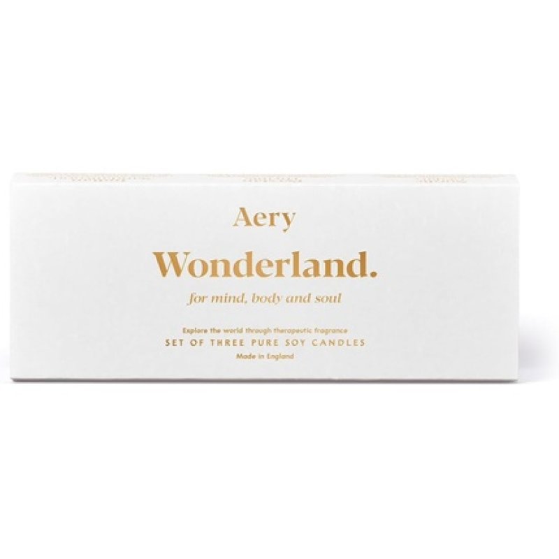Aery Wonderland Pure Soy Candles Indian Sandalwood, Persian Thyme & Nordic Cedar for Mind, Body & Soul Vegan, Plastic