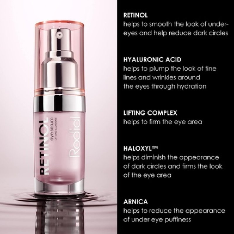 Rodial Retinol Eye Serum 15ml Smoothing Serum with Retinol and Hyaluronic Acid