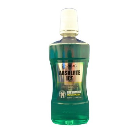 Zidac Absolute Ice Freshmint Mouthwash 500ml