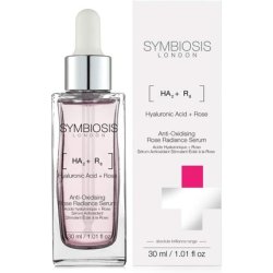 Symbiosis London Rose and Hyaluronic Acid Anti-Oxidising Radiance Serum 30ml