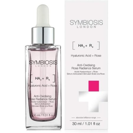 Symbiosis London Rose and Hyaluronic Acid Anti-Oxidising Radiance Serum 30ml