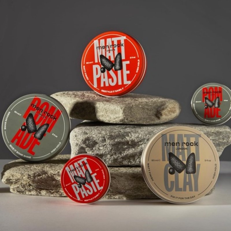 Men Rock Hair Styling Pomade Medium Shine & High Hold Water Based