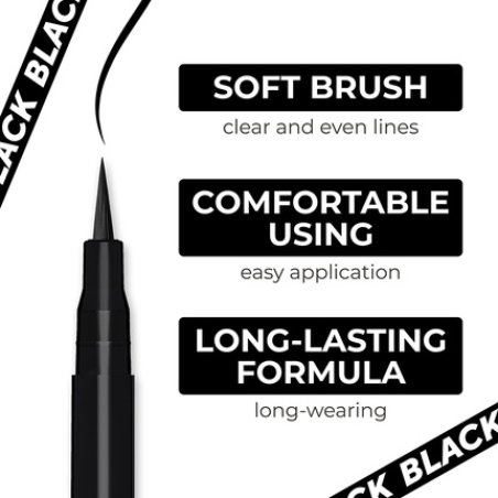 Lamel Black Eyeliner with Soft Brush 401