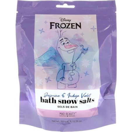 MAD BEAUTY Disney Frozen Olaf Bath Snow Salts Indigo and Violet Fragranced Relax and Unwind Tropical Refresh and Reset