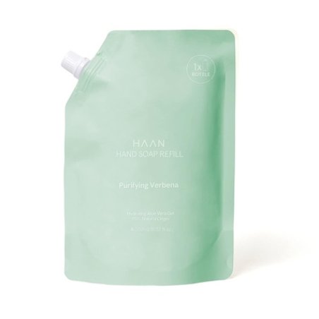 HAAN Purifying Verbena Hand Soap Refill 350ml - Moisturizing and 95% Natural Ingredients with Aloe Vera and Prebiotics